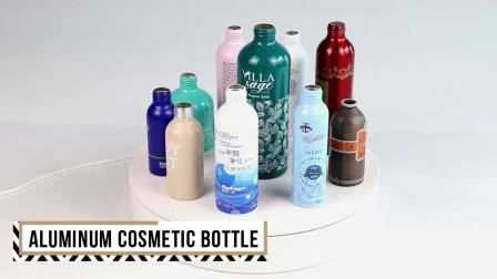 Bottiglia in alluminio per cosmetici senza plastica con ampia bottiglia per lozione corpo per shampoo